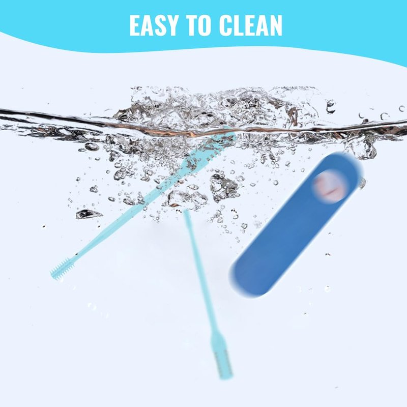Nasal Hair Cutter, 2-in-1 Nasal Hair Cutter with Cleaning Brush,2025 Upgrade Manual Nasal Hair Cutter, 360° Rotating Nose Trimmer Remover Tool, Double Sided Nose Hair Knife for Women Men (White, 3 PC)