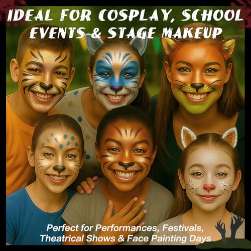 Metallic Gold Face Paint Stick - Highly Pigmented Cream for Halloween & Cosplay