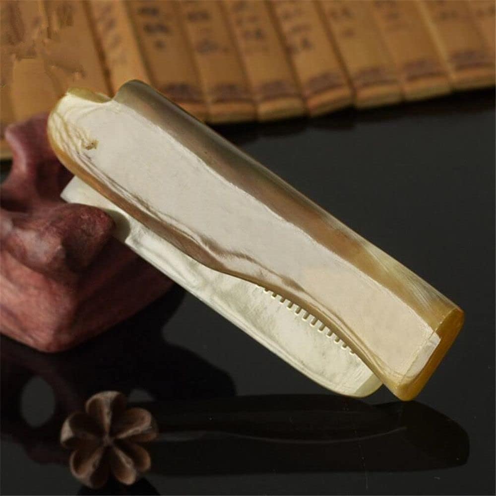 2Pcs Brown Yak Horn Comb Foldable Yak Horn Comb Pockets Clip Moustache Beard Styling Tool Portable Hairdressing Hair Hair Care Tools, Hair Brushes, Styling Tools and Appliances