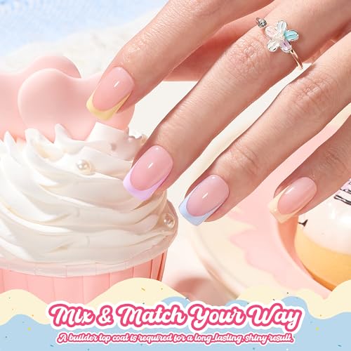 Beetles Short Square French Press-On Nails - 192 Pcs Pastel Macaron Tips