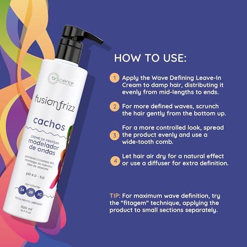 Brscience Wavy Curl Cream for Type 2A 2B 2C Hair - Nourishing Frizz Control