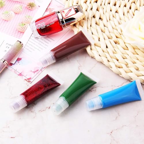 10ml Refillable Empty Lip Gloss Tubes - 20 Pack Travel Containers