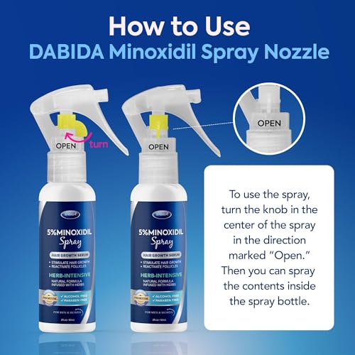 DABIDA Minoxidil 5% Hair Regrowth Spray for Men & Women - 60ml