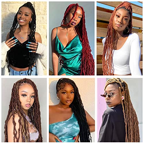 Cohariss 10-Inch Soft Faux Locs Crochet Hair - 7 Packs Pre-Looped Braids