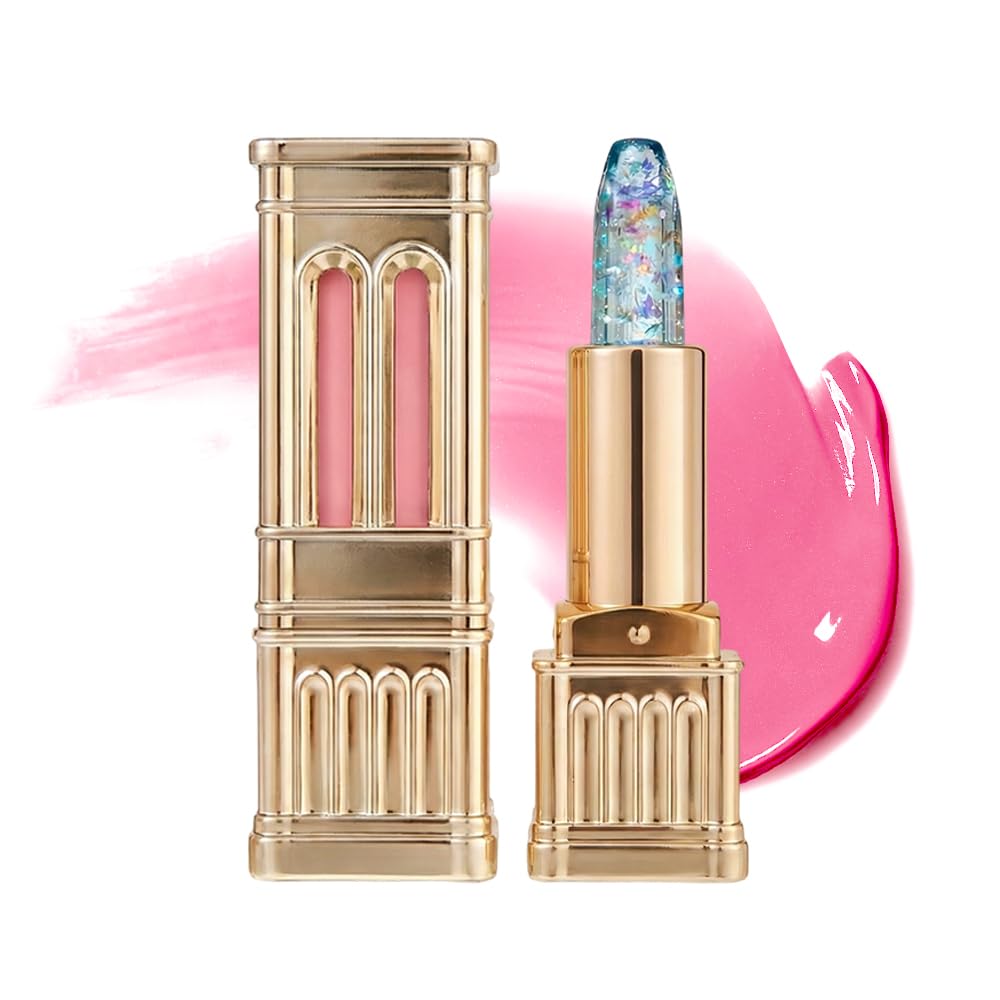 Color Changing Lipstick - Skin-Adaptive PH Adjusting Formula for Hydration | Long-Lasting Clear Gloss (Gold)
