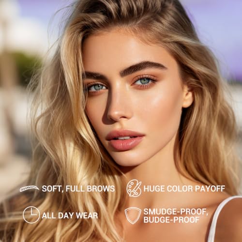Meiliduo Tattoo Brow Gel Peel-Off - Lasts Up to 3 Days, Dark Brown