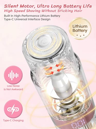 YTSC FF 2-in-1 Electric Bikini Trimmer for Women, IPX7 Waterproof Shaver
