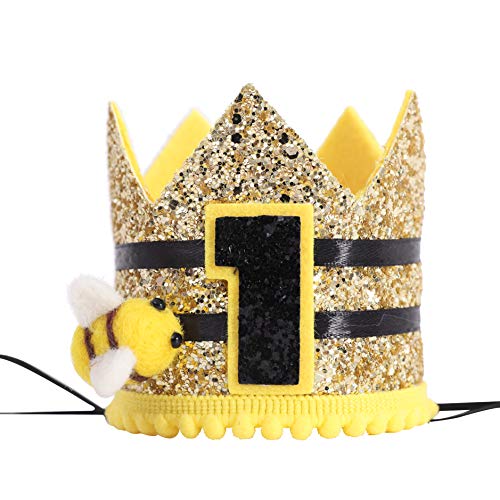 Bumblebee Birthday Hat for 1st Birthday - Sweet Party Decor