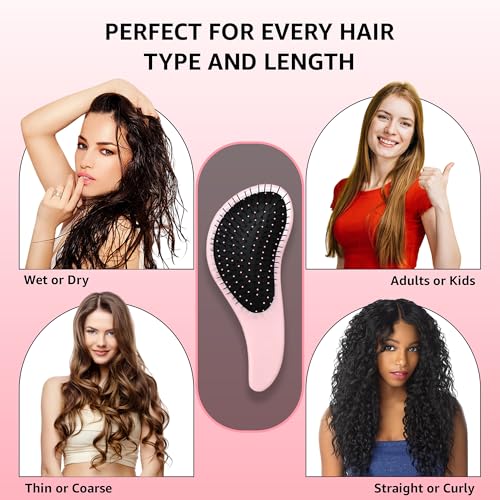 Karma Beauty Mini Wet Detangler Brush - Compact Hair Brush for Travel
