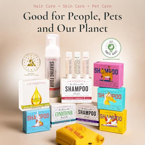 J.R.LIGGETT'S Natural Shampoo Bar for Sensitive Scalp, 3.5 oz