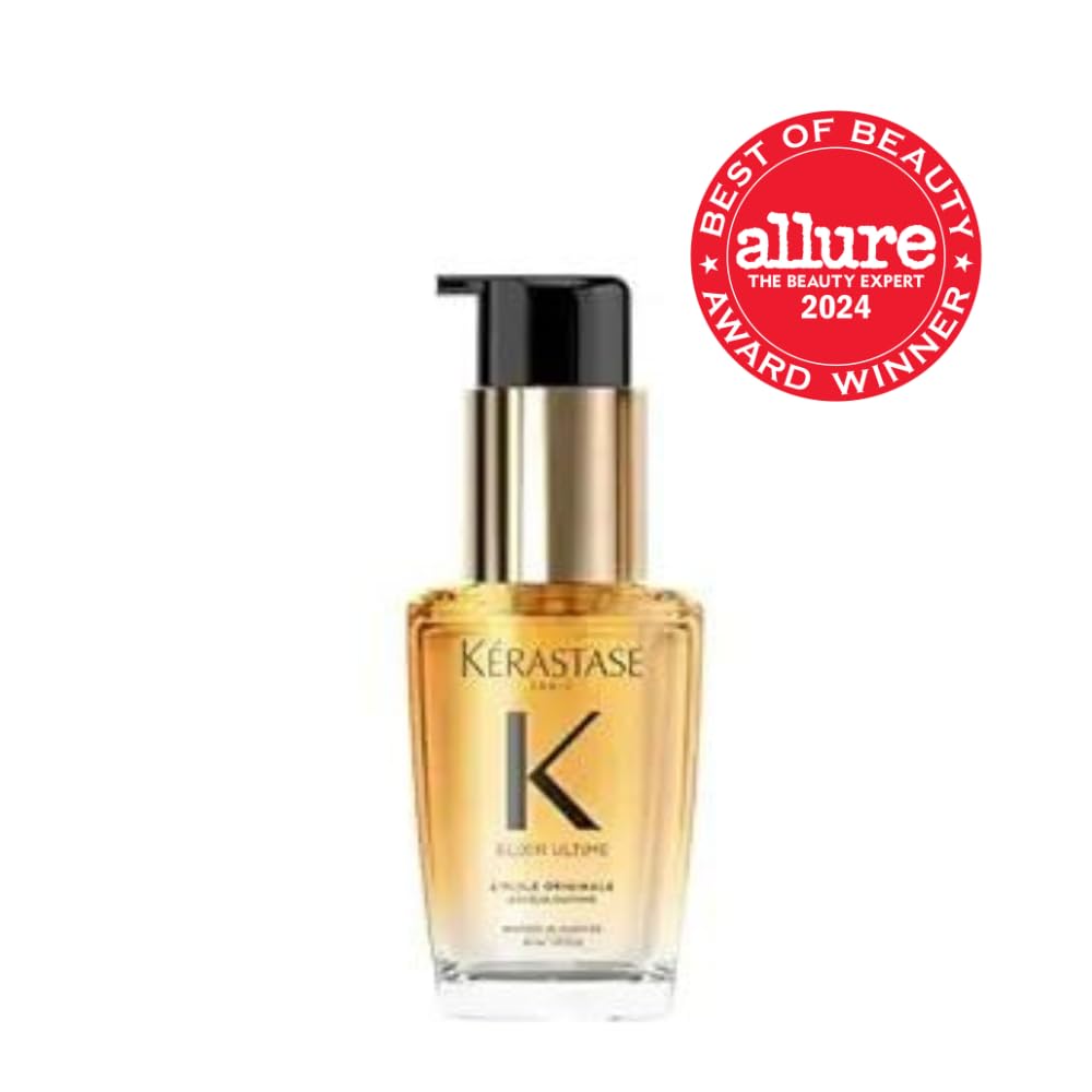 Kerastase Elixir Ultime Hair Oil - Hydrating Frizz Control & Shine Enhancer | Nourishing Wild Camellia Extract