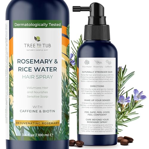 Rosemary Rice Water Hair Spray for Hair Growth - 3.4 Fl Oz