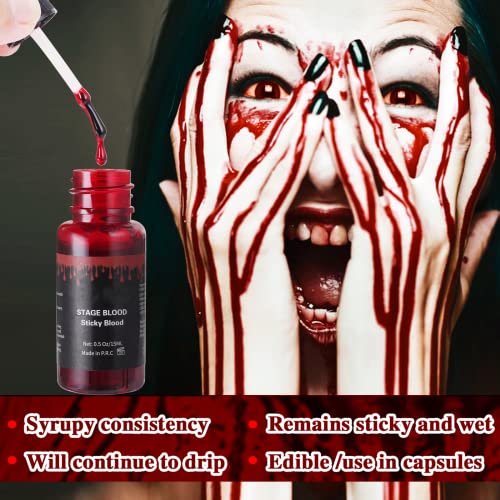 Mysense SFX Makeup Kit: Liquid Latex, Scar Wax, Face Paint & Stage Blood