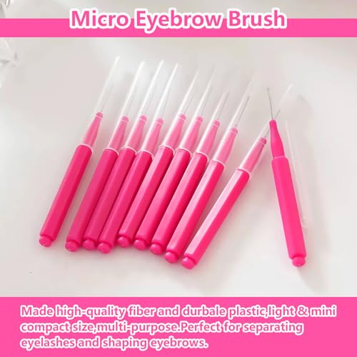 Micro Eyebrow Brush Set - 50Pcs Spoolies for Brow Lamination & Lash Lift
