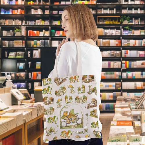 WZMPA Frog & Toad Cosmetic Bag - Funny Frog Character Makeup Pouch Gift