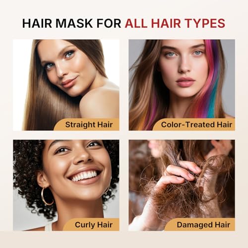 Karseell 3.38floz 100ml Collagen Hair Treatment Deep Repair Conditioning Argan Oil Collagen Hair Mask Essence for Dry Damaged Hair All Hair Types