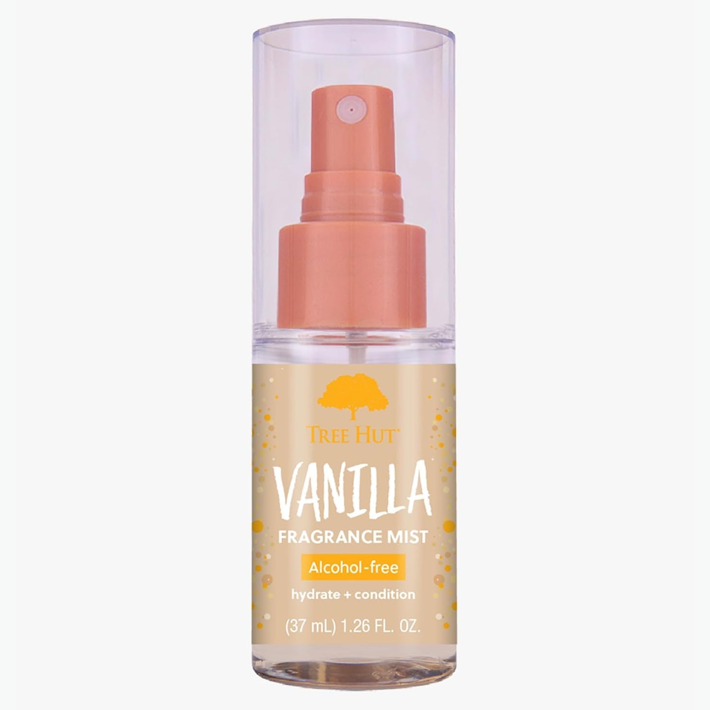 Tree Hut Vanilla Hair & Body Mist - Hydrating Alcohol-Free Spray with Vanilla, Sandalwood & Coconut | 6 Fl Oz