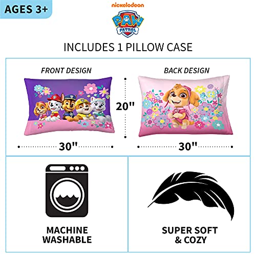 Franco Paw Patrol Kids Reversible Microfiber Pillowcase, 20"x30"