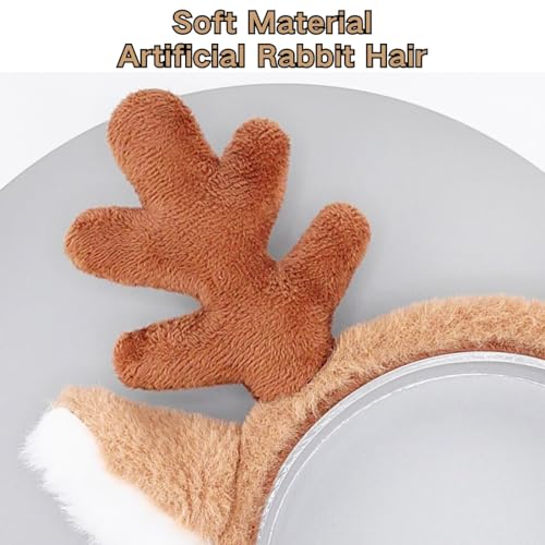 Deer Antler Headband for Adults - Lightweight Reindeer Costume Accessory