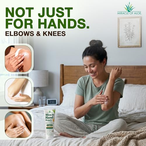 Miracle Hand Cream for Dry Cracked Hands - 9 Oz Pack of 1 | Aloe & Healing Formula