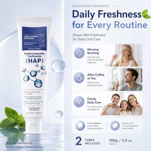 ERPIUY 7.5% Nano Hydroxyapatite Toothpaste, Fluoride-Free for Sensitive Teeth