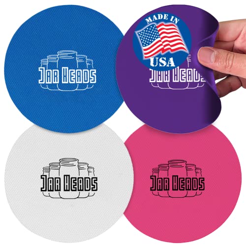 Jar Opener Gripper Pads - 4 Pack, 5 Inch Thick Rubber for Seniors