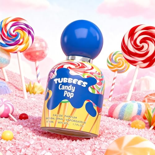 Grandeur Tubbees Candy Pop Eau de Parfum - Sweet Fruity Fragrance, 1.7 Oz