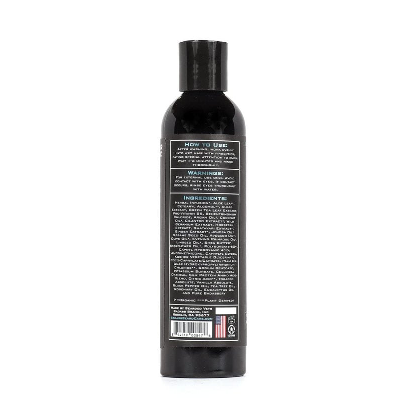 Badass Beard Care Beard Conditioner For Men - THE OUTLAW, 8oz - Made of Natural Ingredients for A Healthy, Soft, & Itch Free Beard and Mustache
