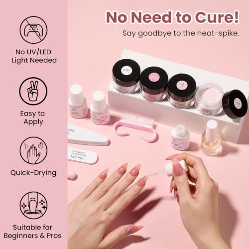 Beetles Dip Powder Nail Kit - 6 Elegant Colors, 10g Each, No Curing Needed, Long-Lasting & Chip Resistant