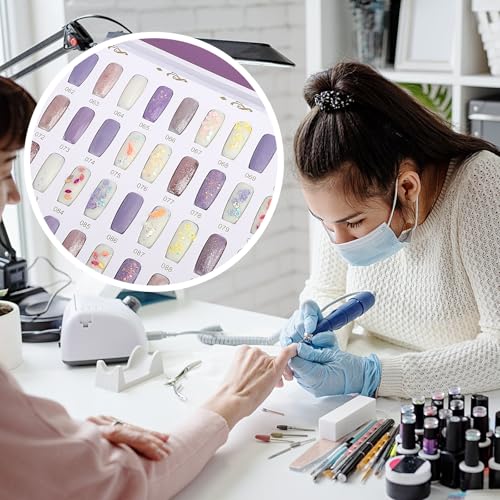 Segbeauty Clear False Nail Tips - Flat Square Nail Art Display Tips 720pcs