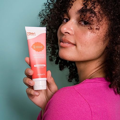Lume Whole Body Deodorant Cream Tube - 3 Oz Peony Rose