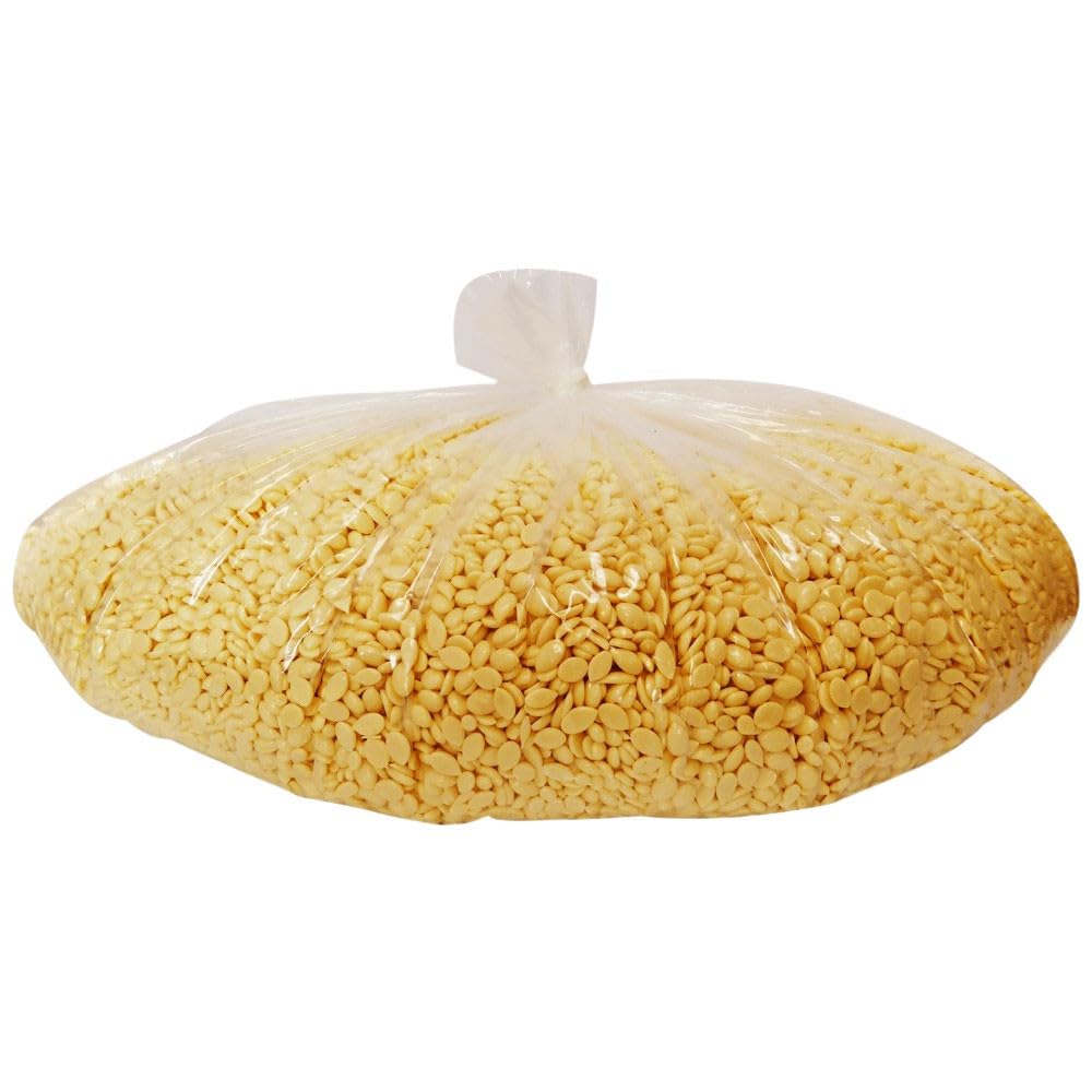 Waxness Film Hard Wax Beads Natural 22 lb (10 kg) – Stripless Professional Hard Wax Bulk Size for Face & Body, Salon Use – Made in Italy