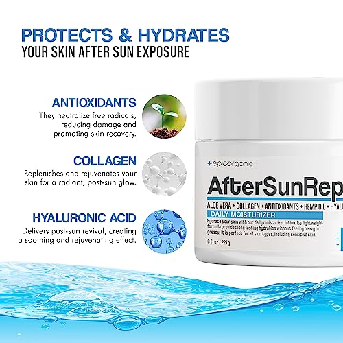 Epic Organicum After Sun Daily Moisturizer & Repair Cream - 8 oz