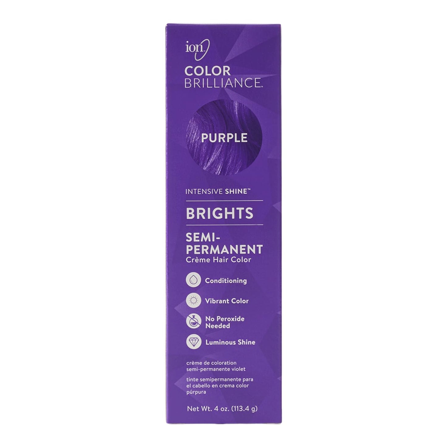 Brights Semi-Permanent Hair Color - Violet Gray | Vibrant, Long-Lasting Shade