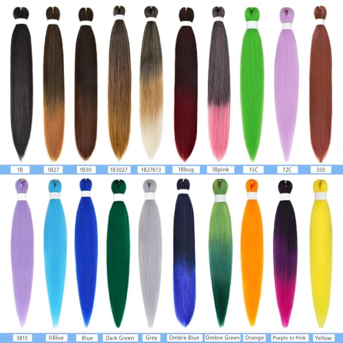 Fairise 16 Inch Black Pre Stretched Braiding Hair - 8 Pack, Yaki Texture, Itch-Free, Easy Install, Perm Yaki Style