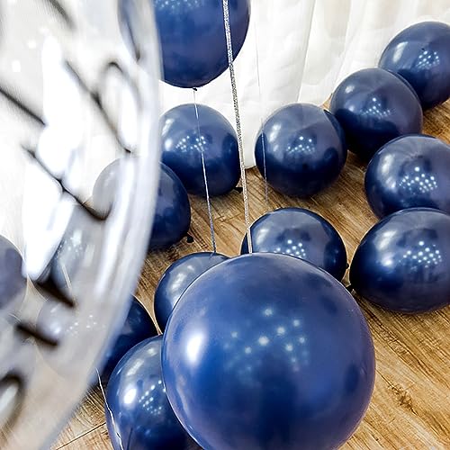 Navy Blue and Gold 65th Birthday Party Decorations Set