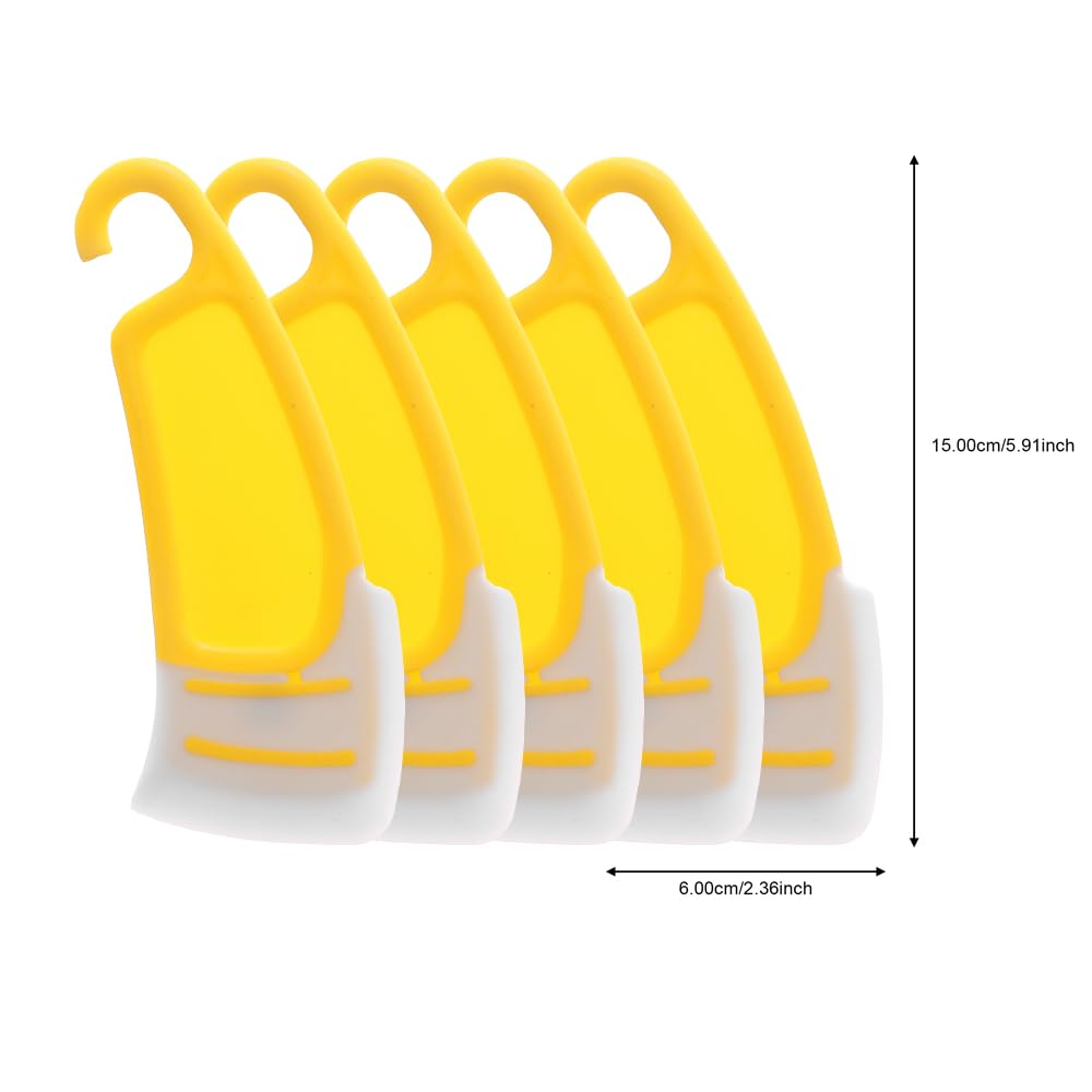 5pcs Kitchen Silicone Spatula Soft Blade Scraper Brush Versatile Kitchen Cleaning Tool Gadgets for Home Spatulas,15 * 6cm