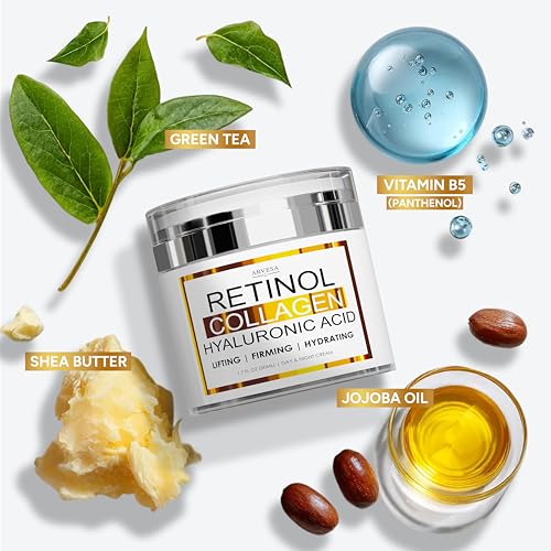 Retinol Cream with Collagen & Hyaluronic Acid - Anti-Aging Moisturizer