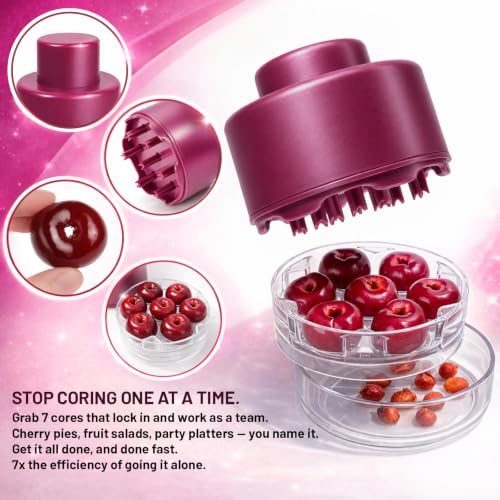 YYP 7-in-1 Cherry Pitter Tool for Effortless Seed Removal