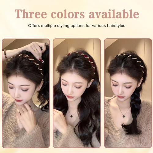 Vintage Pearl Hairband for Women Girls Wedding Party Daily Wear with Teeth