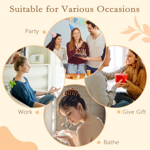 Large Tortoise Shell Claw Clips for Thick Hair - 4 Pack, Non-Slip Hair Accessories