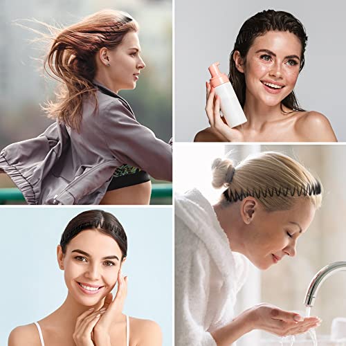 Soft 'N Style Flexible Headbands for Women - 3pc Mix Brown