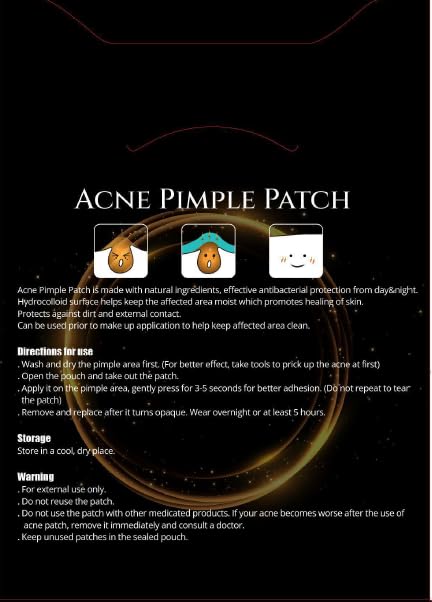 TrustLuxe Glow Hydrocolloid Acne Pimple Patches – Waterproof & Invisible, 36 Count