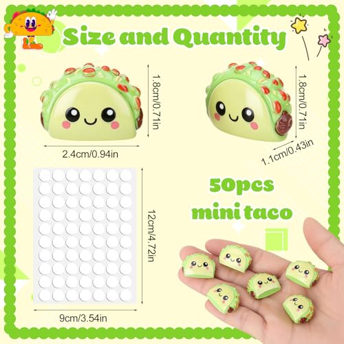 50 Mini Resin Tacos - Positive Inspirational Decor for Home