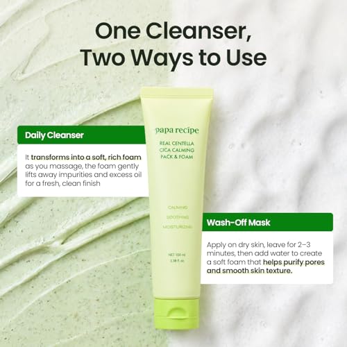 Real Centella CICA Calming Pack & Foam - 2-in-1 Cleanser & Mask