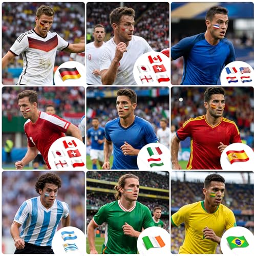 World Cup 2026 Face Paint Stick - Red & White Patriotic Makeup