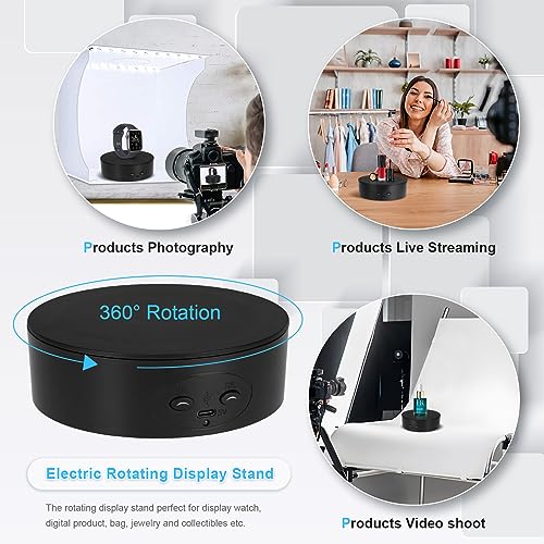 Motorized 360° Rotating Display Stand for Jewelry & Models