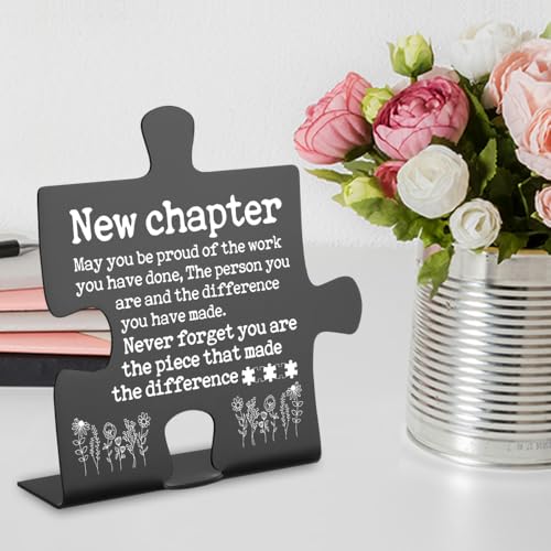 New Job Gift Desk Decor - Inspirational Sign for Colleagues