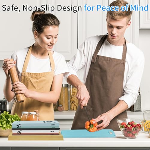 Flexible Silicone Cutting Board - BPA Free, Dishwasher Safe, 11.8"x8.6"