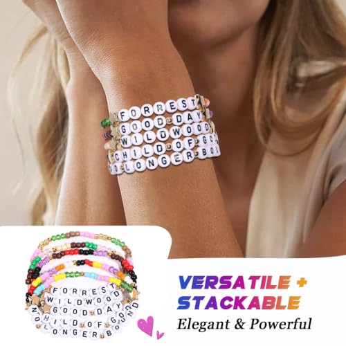 Forrest Frank Inspired Stackable Beaded Friendship Bracelets - 5 Pcs